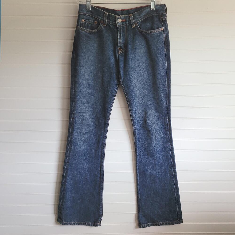 Lucky Brand Jeans Size 26 Blue Bootcut 100% Cotton Dark Wash Made in USA